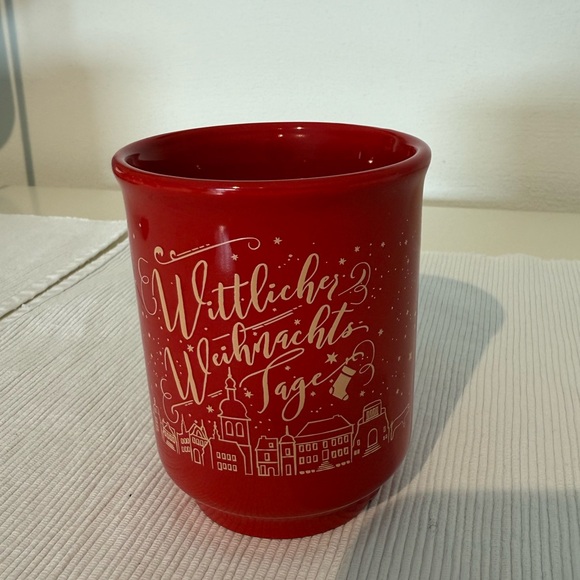Wittlich Germany Red Christmas Market Mug with Gold Design - Picture 2 of 7